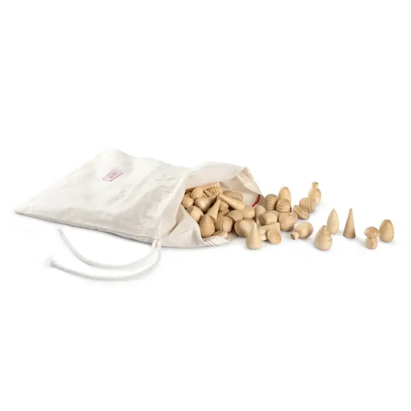 Rechtstreeks Van De Fabrikant Grapat - Mandala Naturel Hout 120 stuks - Grapat