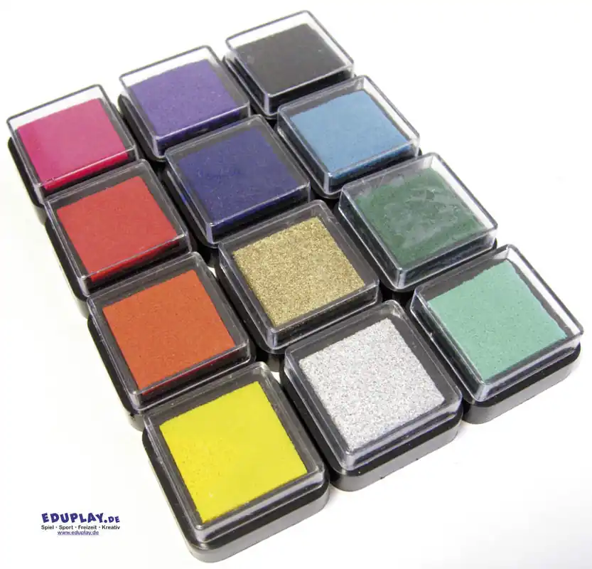 Bestseller Eduplay - 12 stempelkussens (3,5 x 3,5cm)
