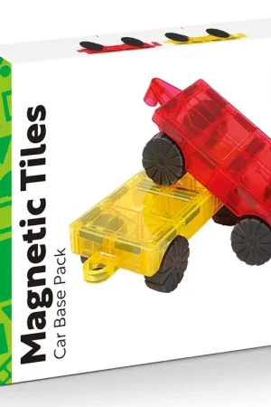 Actieprijs Learn And Grow - Magnetisch constructiespeelgoed Car Pack - 2 stuks