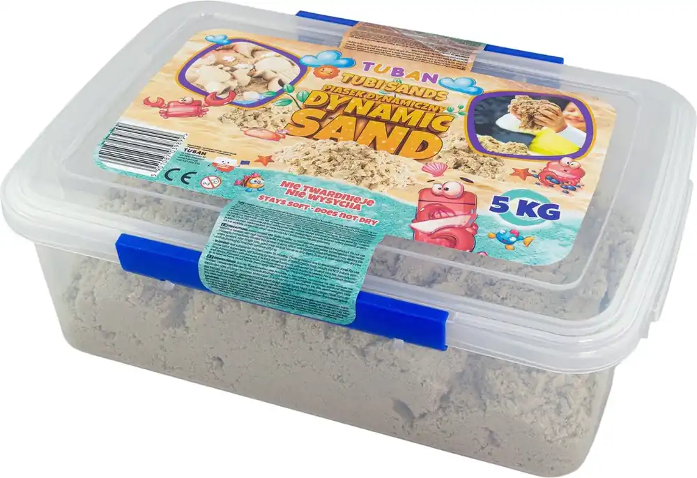 Tijdelijk Beschikbaar Tuban - magisch zand naturel 5 kg in herbruikbaar bakje
