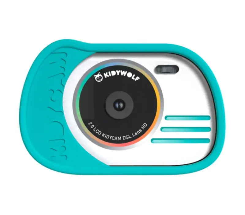 Kidywolf - Kidycam Kindercamera - cyaan Exclusieve Aanbieding