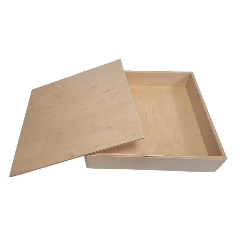 OKU - Houten speelbak 25 x 25 cm (met deksel) Lage Prijs