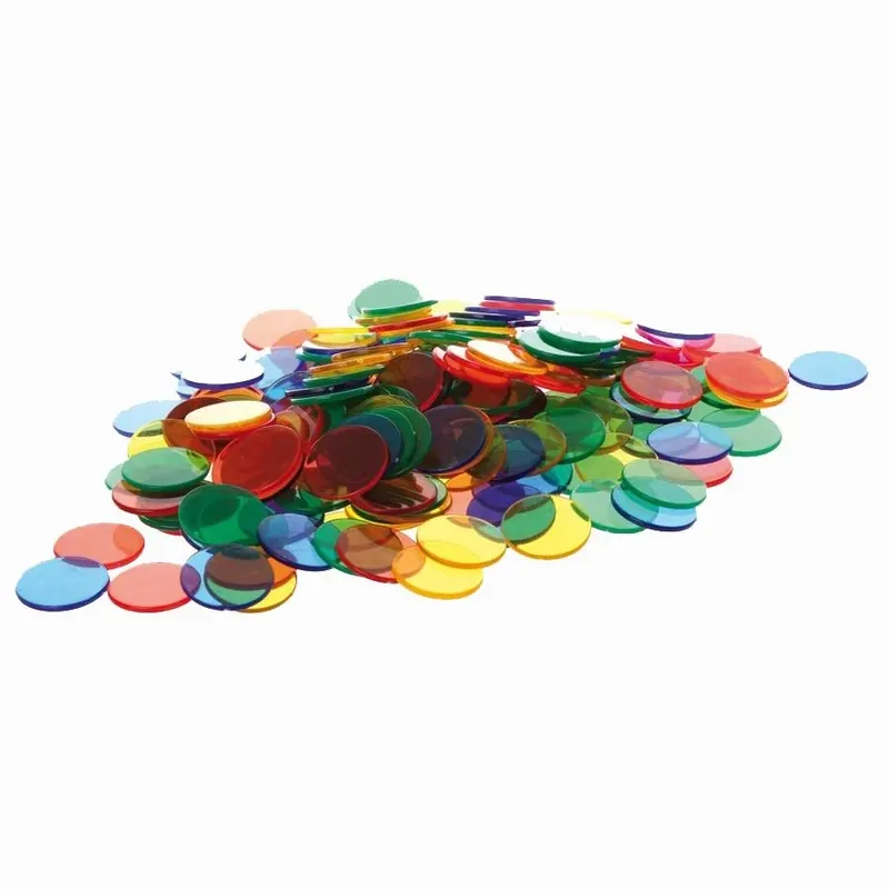 Nieuw EDX - Transparant gekleurde chips (500 stuks)
