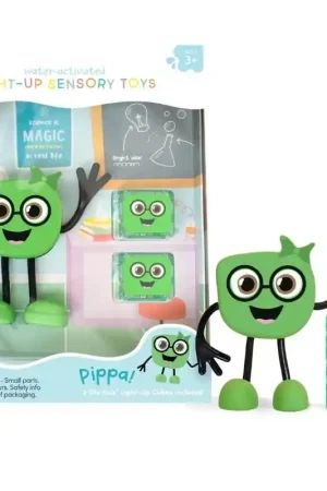 Bestseller Glo Pals - sensorische lichtgevende blokjes voor in bad of sensorisch spel - Pippa - 2 stuks incl. speelvriendje