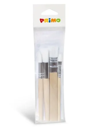 Set van 4 houten kwasten - Primo Gratis Retour