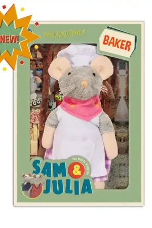 Direct Verzonden Het Muizenhuis - Knuffelmuis de Bakker - 12 cm
