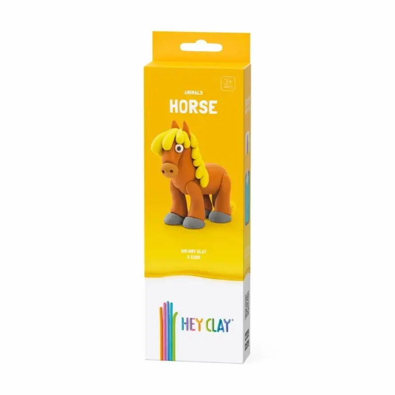 Betaalbaar Hey Clay interactieve boetseerkleiset - boerderijdier - paard