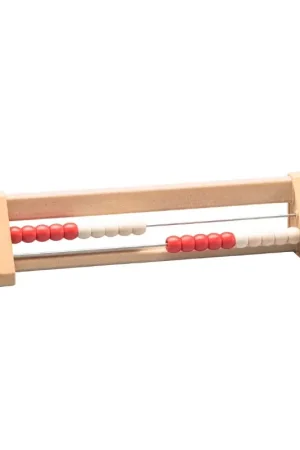 Wissner - Telraam - 20 kralen - wit en rood Merkproduct