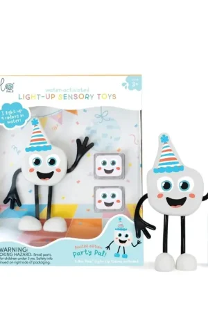 Glo Pals - sensorische lichtgevende blokjes voor in bad of sensorisch spel - Party - 2 stuks incl. speelvriendje Koop Online