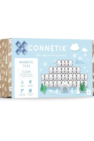 Bestseller CONNETIX - Rectangle Clear Pack 12 stuks - magnetisch constructiespeelgoed