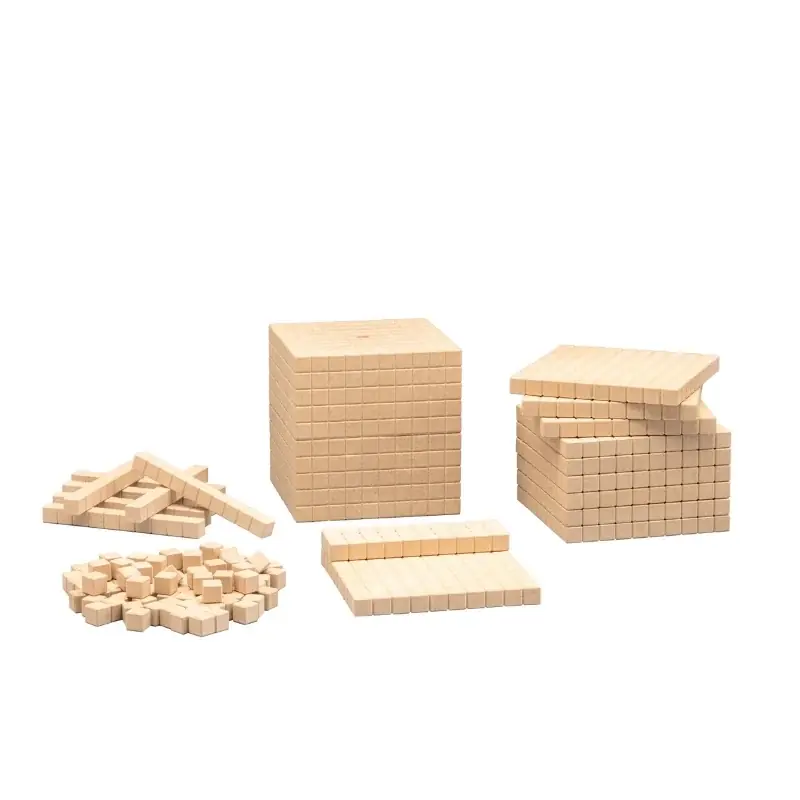 Fabrieksprijs Wissner - Rekenblokjes - 121 stuks - natuurlijke kleuren