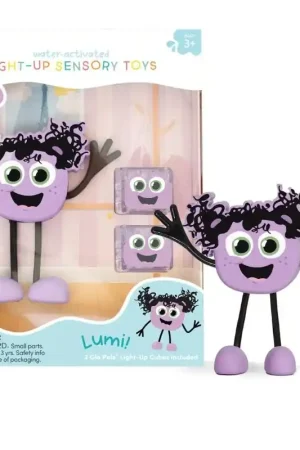 Glo Pals - sensorische lichtgevende blokjes voor in bad of sensorisch spel - Lumi - 2 stuks incl. speelvriendje Beperkte Voorraad