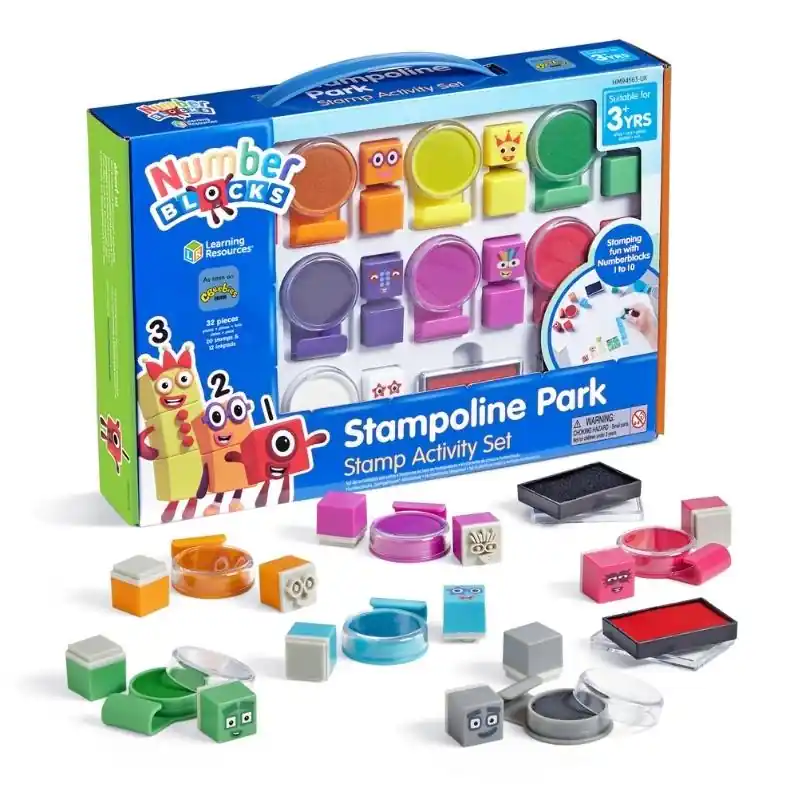Beperkt Aanbod Learning Resources - Numberblocks Stampoline Park - Stempel activiteitenset