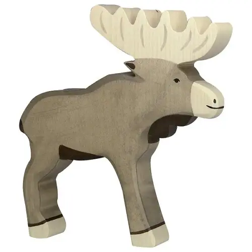 Dagaanbieding Holztiger - Houten Dieren - Eland - 18,5 cm