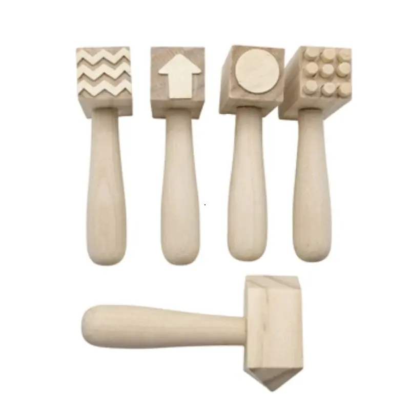 Eduplay - Houten hamers met patroon - 5 stuks Gratis Retour