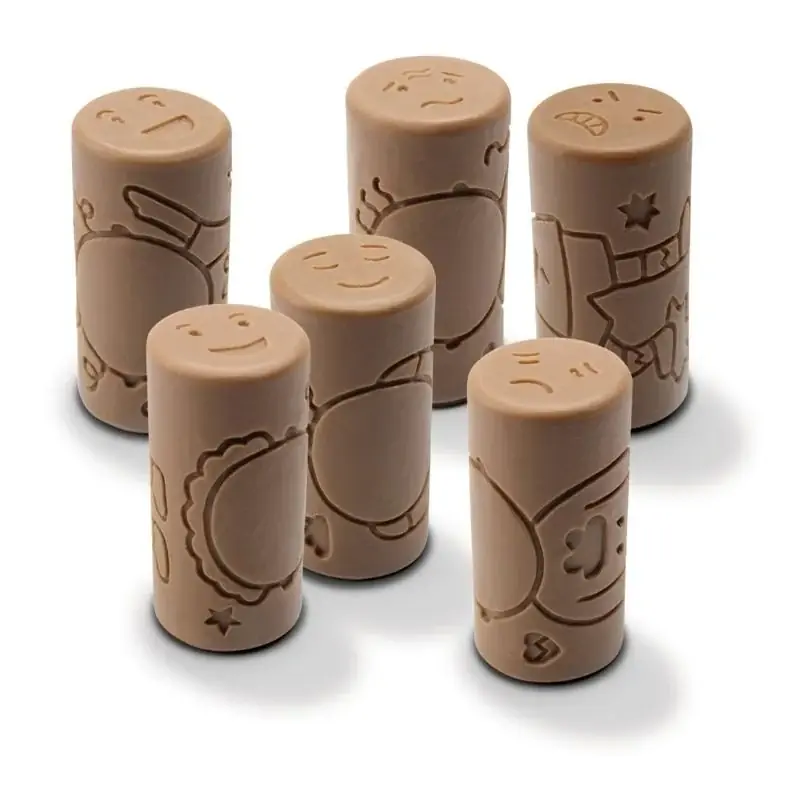 Let's roll - 6 Stempel Rollers emoties - Yellow Door Gereduceerde Prijs