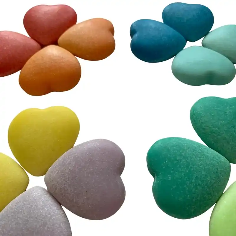 Speciale Aanbieding Sensorische emotiestenen hartjes (16 stuks) - Yellow Door
