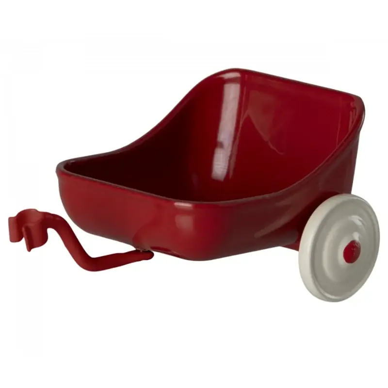 Maileg - Accessoires - Aanhanger voor driewieler - rood Dagaanbieding