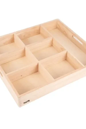 Bestseller TickiT - Houten sorteerbak (7 vakken)