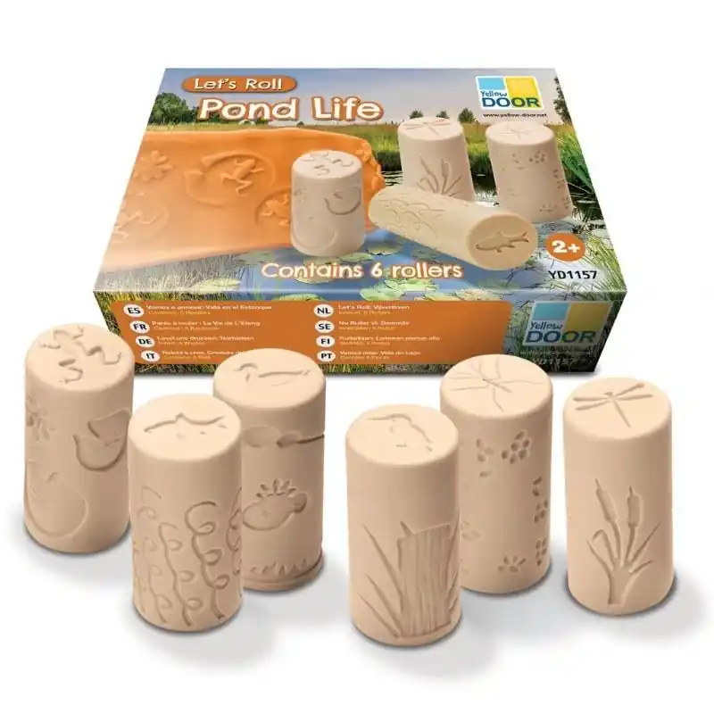 Let's roll - 6 Stempel Rollers leven in de vijver - Yellow Door Weekendaanbieding