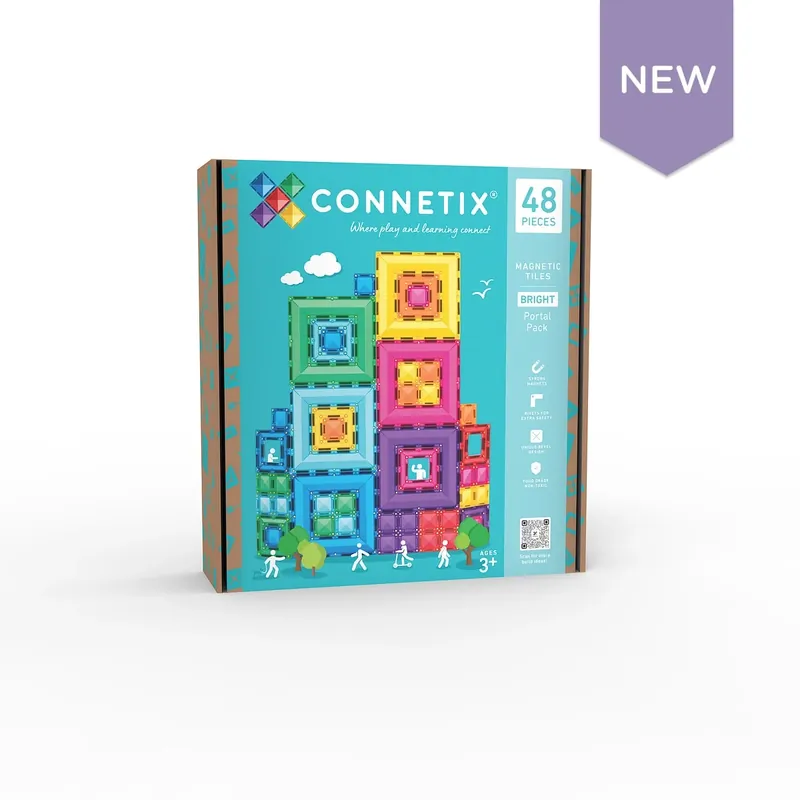 CONNETIX - Bright Portal Pack 48 stuks - magnetisch constructiespeelgoed Gecertificeerd