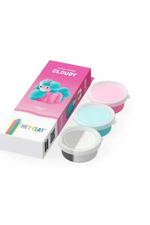 Hey Clay - Unicorns Cloudy (3 potjes) Beperkte Voorraad