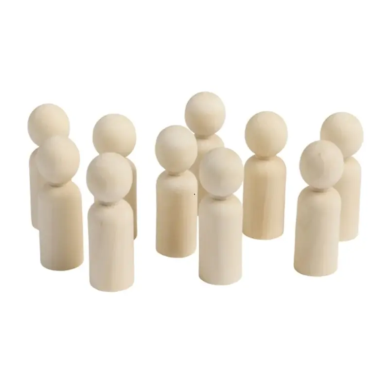Eduplay - DIY houten poppetjes pegdolls - groot - 10 stuks Op = Op