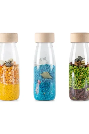 Hete Deal Petit Boum - Set van 3 Sensorische flessen - Nature