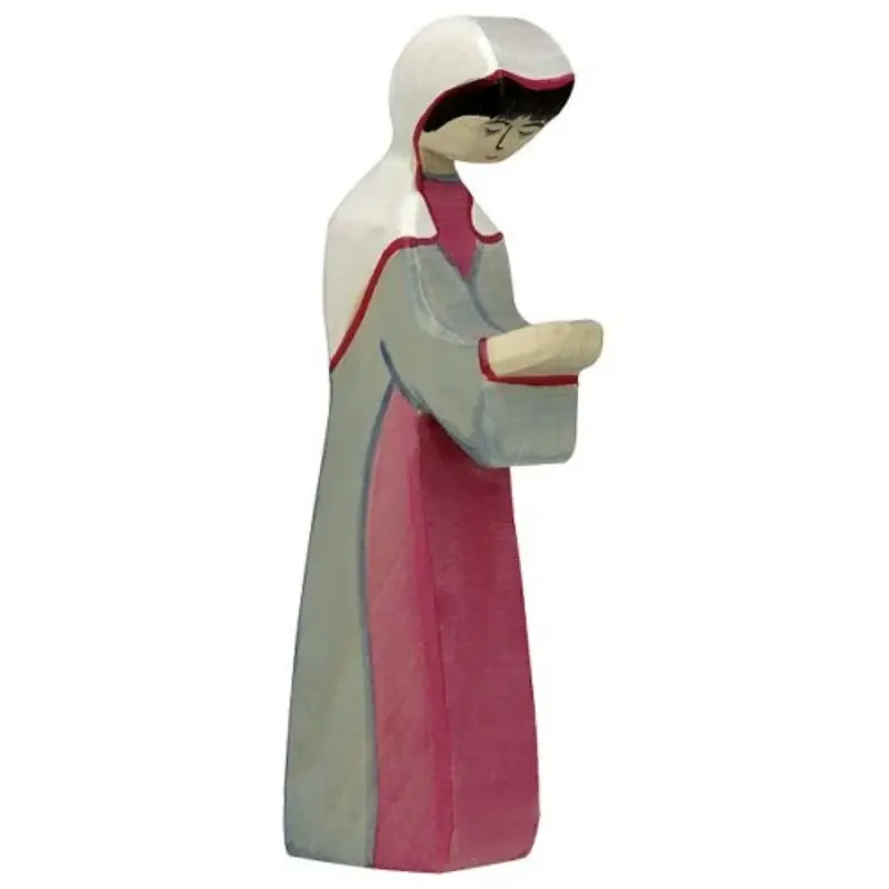 Rechtstreeks Van De Fabrikant Maria wit-roze - 14,5 cm - Holztiger
