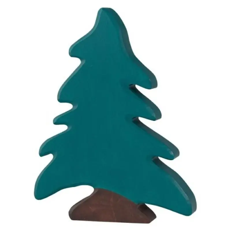 Beperkte Voorraad Holztiger - Houten conifeer - 16 cm