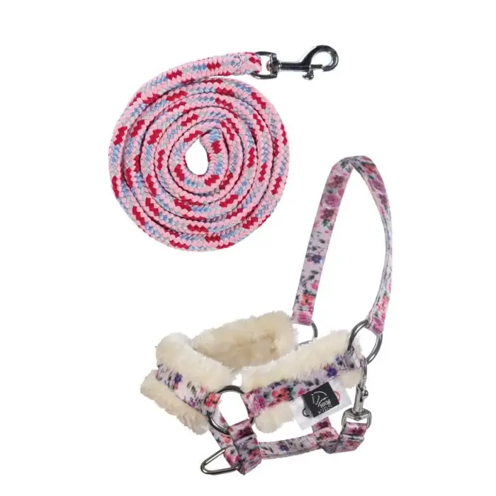 HKM - Halster en halstertouw voor stokpaard hobby horse - bloem Alleen Vandaag
