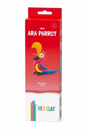 Hey Clay interactieve boetseerkleiset - vogel - papegaai Op = Op