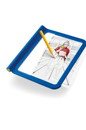 Voordeelprijs Kidywolf - Kidydraw-pro BLUE manga lichtgevende tekentablet + 4 stiften