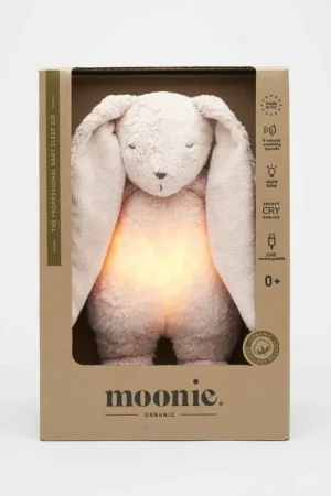 Lage Kosten Moonie - Slaapknuffel The Humming Bunny 2.0 - Rose Natur White Noise