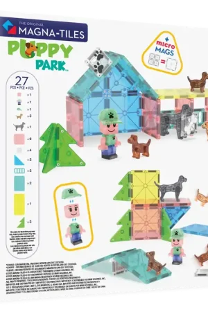 Direct Verzonden MAGNA-TILES® Puppy Park met microMAGS (27 stuks)