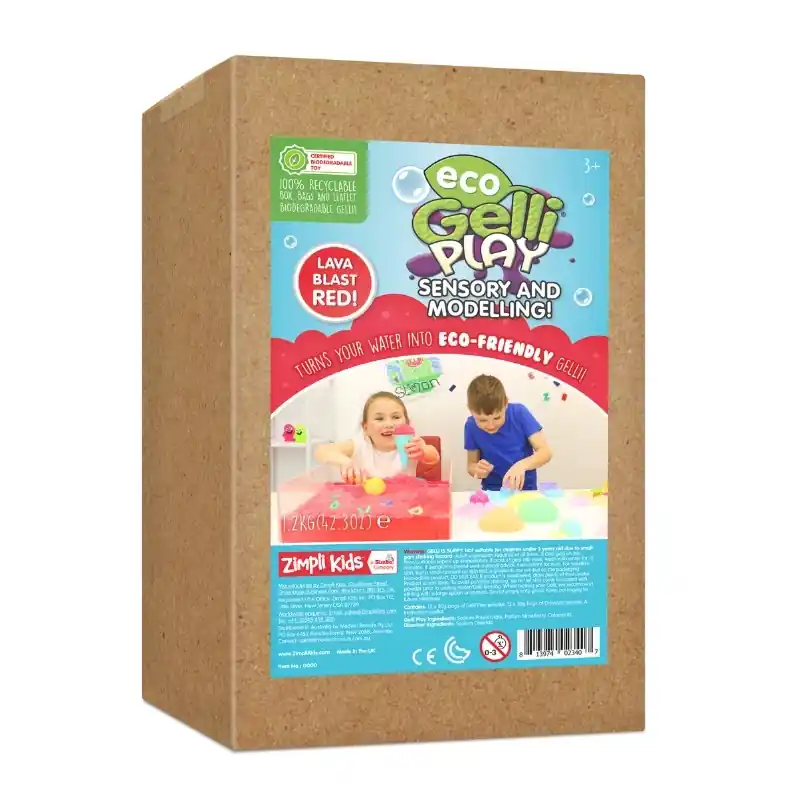 Fabrieksprijs Sensorische Gelli 1,2 kg rood (voor 144 liter) - Zimpli Kids