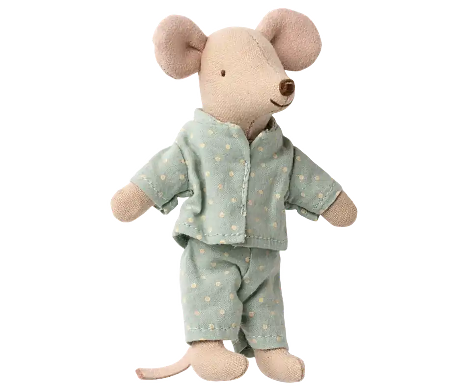 Maileg - Kleine broer in luciferdoosje met pyjama Gereduceerde Prijs