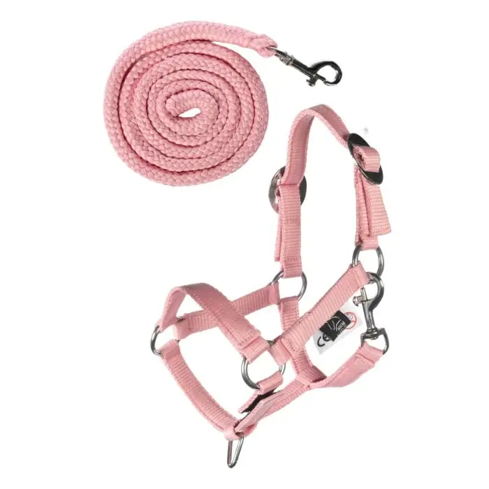 HKM - Halster en halstertouw voor stokpaard hobby horse - roze Express Levering