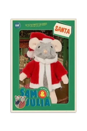Dagaanbieding Het Muizenhuis - Knuffelmuis Kerstman - 12 cm