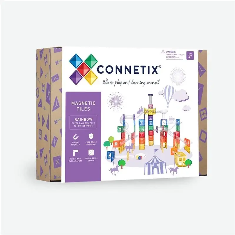 CONNETIX - Super Ball Run Pack 134 stuks - magnetisch constructiespeelgoed Superprijs