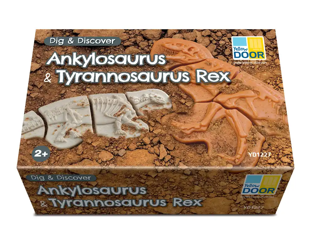 Koopje Yellow Door - Dig & Discover – Ankylosaurus & Tyrannosaurus rex