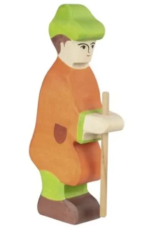 Aanbieding Herder met fluit 18 cm - Holztiger