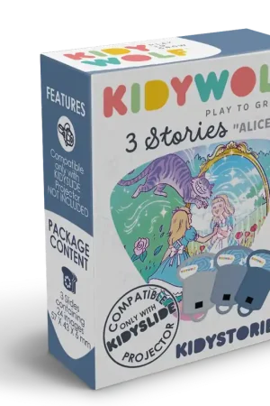 Direct Verzonden Kidywolf - Kidystories Alice in Wonderland uitbreidingsset voor projectiezaklamp - 3 slides