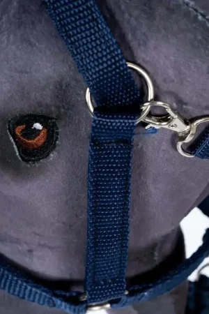ByAstrup - Halster en halstertouw blauw voor bij stokpaarden Speciale Aanbieding