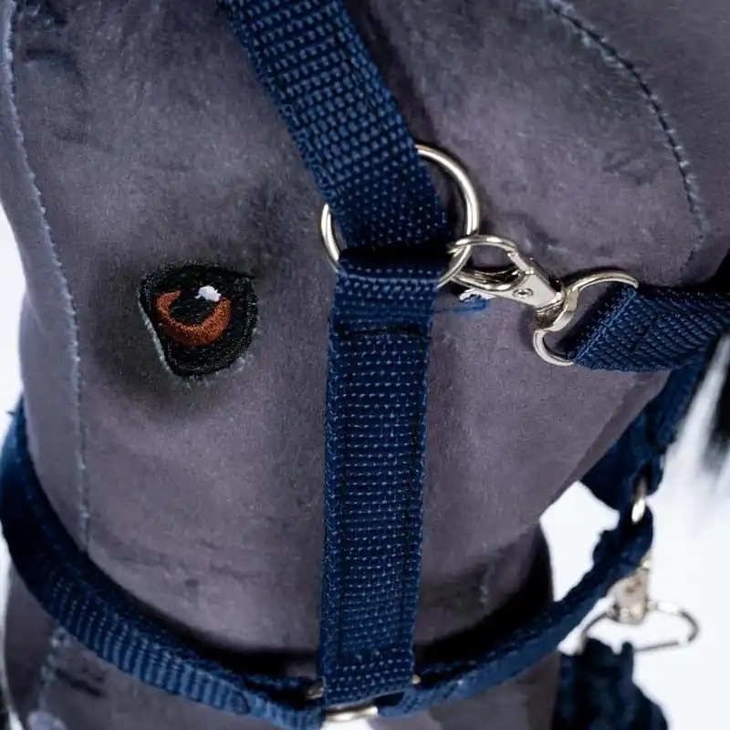 ByAstrup - Halster en halstertouw blauw voor bij stokpaarden Speciale Aanbieding