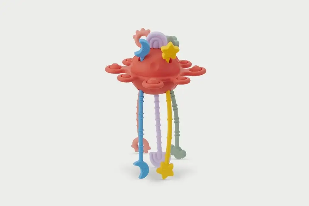 Dagaanbieding TickiT - Silisoft Zip Trek Speelgoed (regenboog)