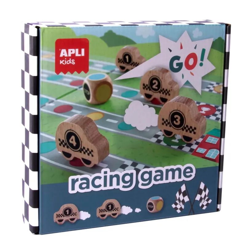 Alleen Vandaag Apli - Racespel met houten auto's (vanaf 3 jaar)