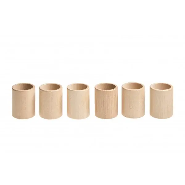 Laatste Kans Grapat - Houten Bakjes- Bekers - Naturel (6 stuks) - Grapat