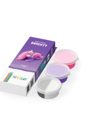 Hey Clay - Unicorns Brighty (3 potjes) Exclusieve Aanbieding