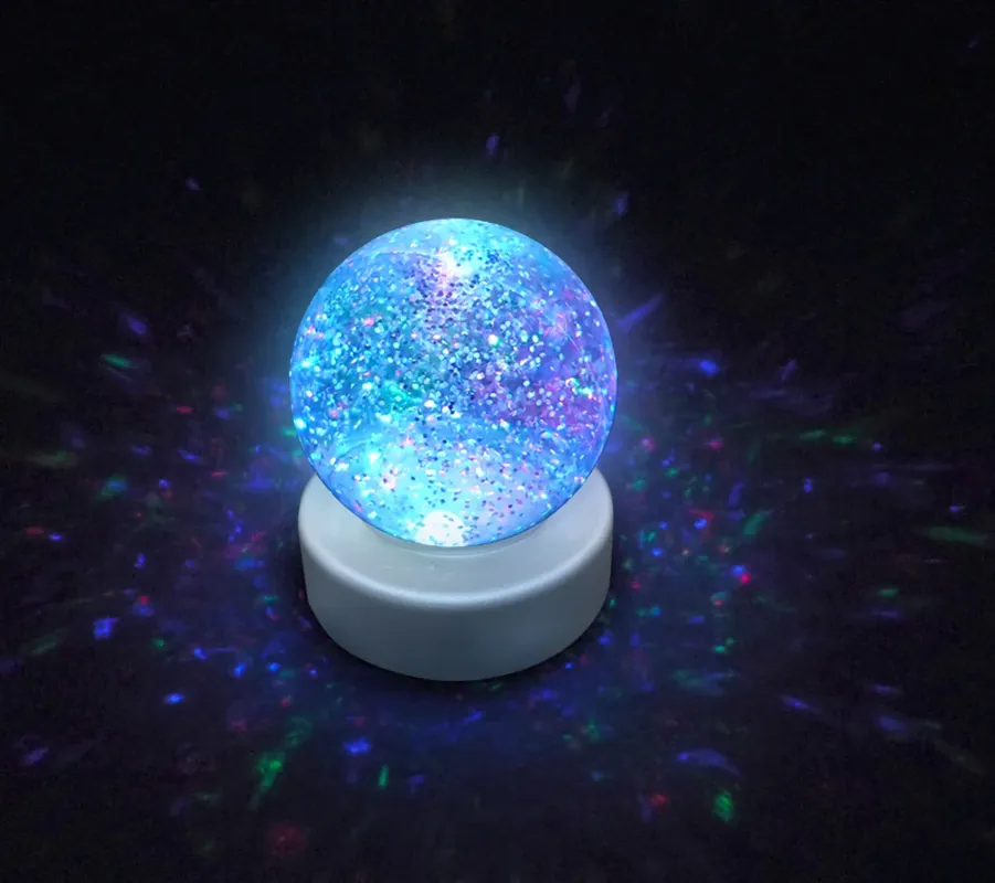 Playlearn - Lichtgevende Glitterbal (7,5 cm) Speciale Aanbieding